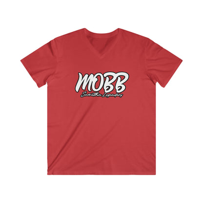 MOBB brand Unisex Fitted V-Neck Short Sleeve Tee